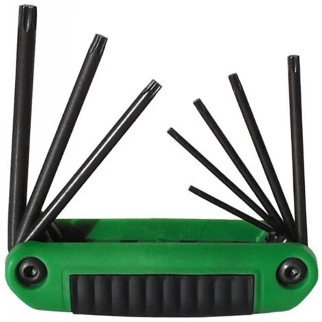 Set di 8 chiavi TORX, T8 - T10 - T15 - T20 - T25 - T27 - T30 - T40