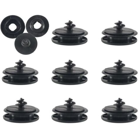 Set di 8 clip antiscivolo universali per tappetini auto, adatte a molti tipi di veicoli.