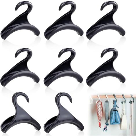 Set di 8 ganci per borse per armadi, ganci per borse per armadi, ganci portaoggetti per borse, ganci organizer
