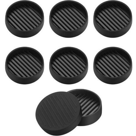 Set di 8 piedini per mobili, protezioni per gambe di sedie da 51 mm, copriruote antiscivolo per mobili, sottobicchieri rotondi per letto, armadio, divano, sedia, tavolo