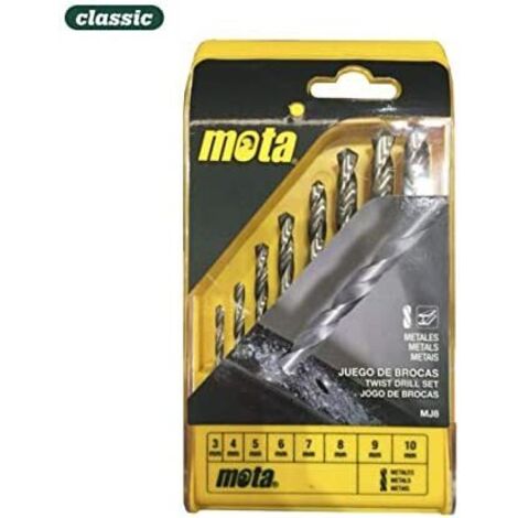 Set di 8 punte a.r. per metallo da 3mm a 10mm mj8