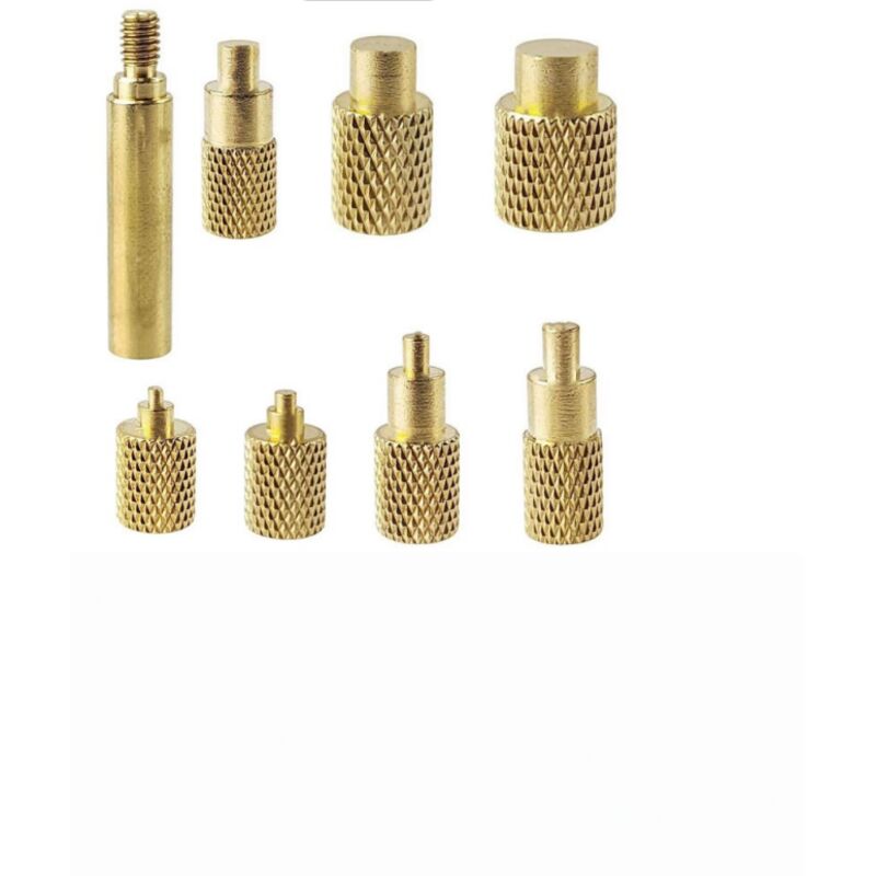 Set di 8 punte per saldatore per inserti filettati M2 M2.5 M3 M4 M5 M6 M8, punte per inserti filettati per componenti di stampanti 3D in plastica e