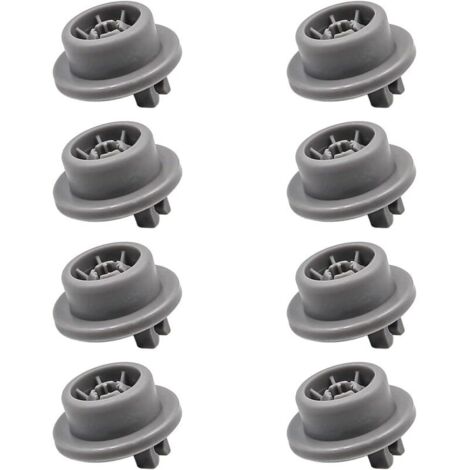 Set di 8 rotelle per il cestello inferiore delle lavastoviglie Bosch, Kenmore, Neff e Siemens. Codice ricambio 165314 AP2802428