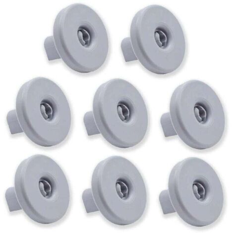 Set di 8 rulli per cestello inferiore per lavastoviglie. Compatibili con Zanussi, Rex, Electrolux, AEG e altri modelli.