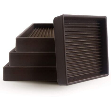Set di 8 sottobicchieri antiscivolo per mobili da 7,6 cm, piedini in gomma, protezioni per pavimenti per mobili, letti, divani