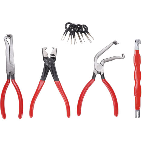 Set di 8 strumenti per scollegare connettori elettrici per auto, camion e SUV (4 pinze + 4 estrattori)