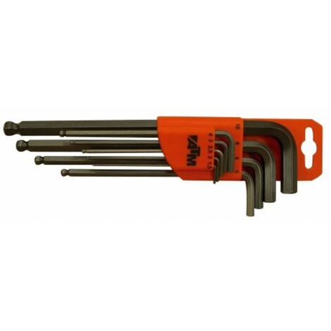 Set di 9 chiavi a brugola per bancomat con misure da 1,5 a 10 mm