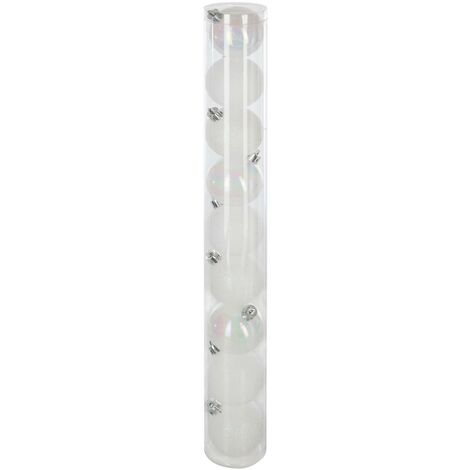 Set di 9 palline d.6cm bianco - Feeric lights & christmas