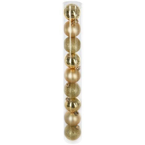 Set di 9 palline d.6cm oro - Feeric lights & christmas