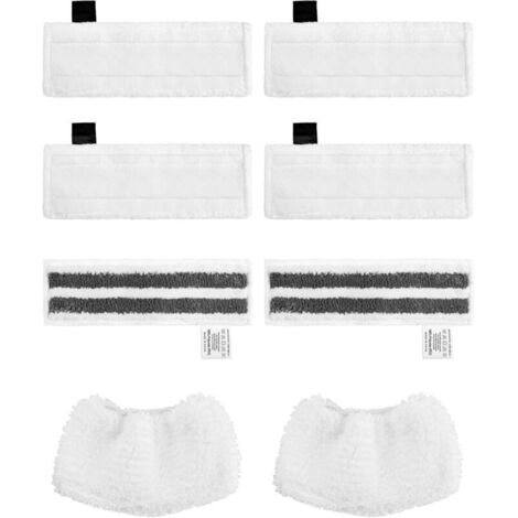 Set di accessori da 8 pezzi per pulitori a vapore Kärcher SC2 SC3 SC4 SC5, comprendente 6 panni in microfibra e 2 forbici.