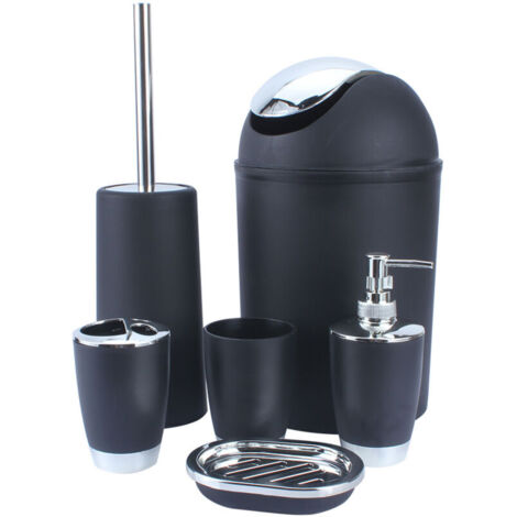 Set di accessori da bagno Eosnow, composto da portasapone, portaspazzolino e bicchiere, 6 pezzi.