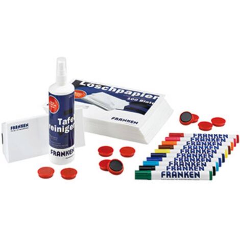 Set di accessori per lavagna magnetica Franken Starter Kit Z1951