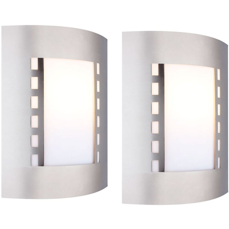 Set di 2 lampade da parete per esterni di design