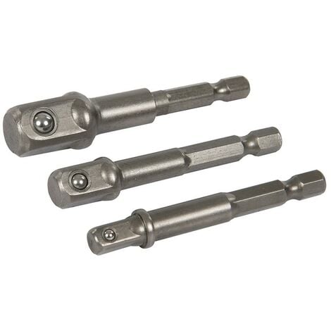 SILVERLINE Set di adattatori per chiavi a bussola 3 p.zi 1/4", 3/8" e 1/2"