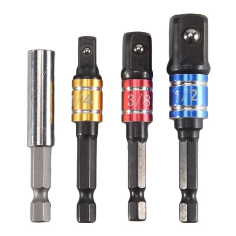 2 Adattatori Da 1/4" Per Trapano - Converti Il Mandrino In Presa Maschio Per Bussole E Utensili - Foto 5