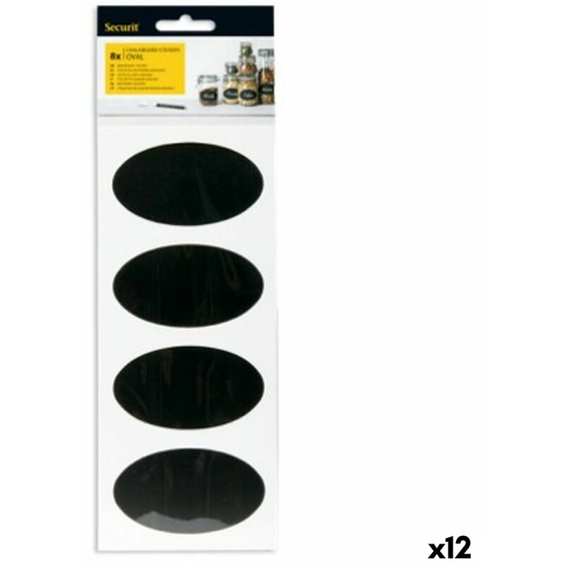 Image of Securit - Set di adesivi Adesivo Lavagna 4,7 x 8 cm 8 Unità