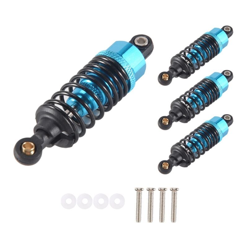 Image of Set di Ammortizzatori per nel Lega Alluminio 4 Pezzi TT-01 TT01 TT-02 TT02 1/10 Parti Aggiornamento Auto rc, Blu