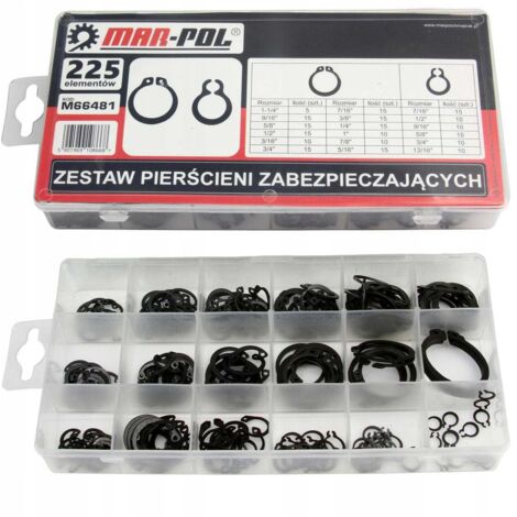 SET DI ANELLI DI BLOCCAGGIO ESTERNI 225 PZ