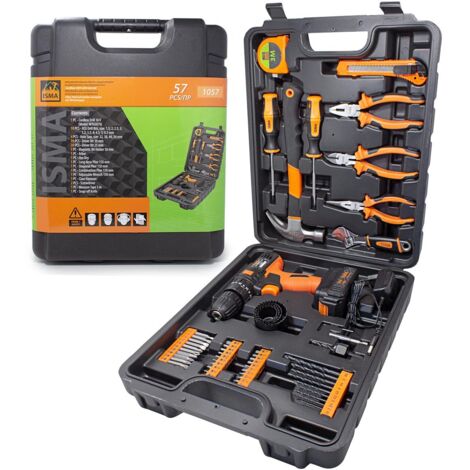 SET DI ATTREZZI CON CACCIAVITE 57 PEZZI VALIGETTA