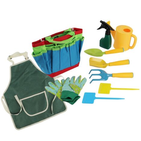 Set Giardinaggio Per Bambini Hortem | 8 Attrezzi Con Manico Lungo, Design Fenicottero - Foto 8