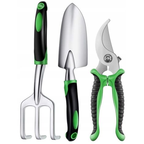 SET DI ATTREZZI DA GIARDINAGGIO: potatore, pala +