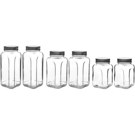 Set di barattoli per la conservazione Set 8,5 x 8,5 x 20 cm / 980 ml (2 Pieces)