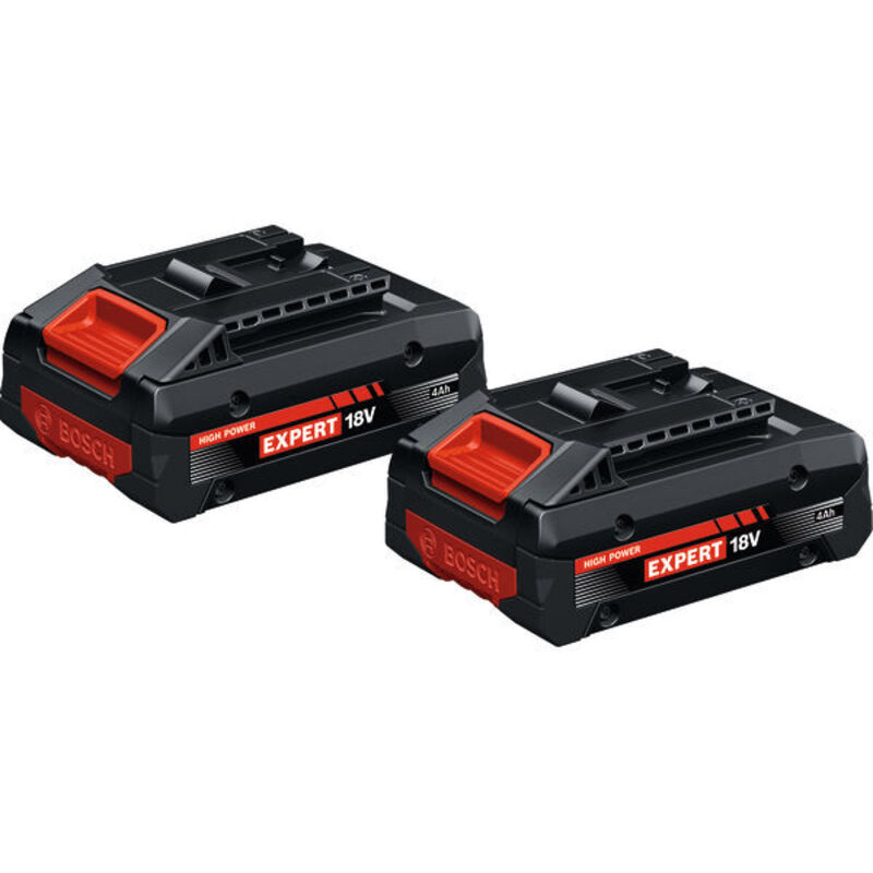 Set di batterie ad alte prestazioni Bosch 2x EXBA18V-40, 4,0 Ah