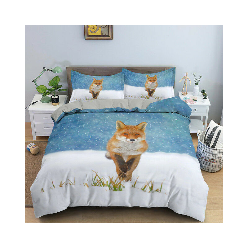 Set di biancheria da letto 3D copripiumino volpe