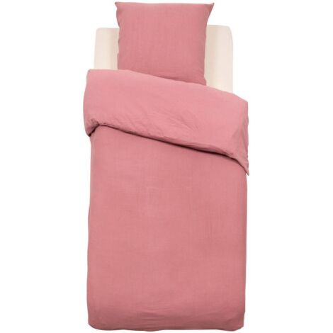 Set di biancheria da letto lili 140x200cm rosa antico - Atmosphera créateur d'intérieur
