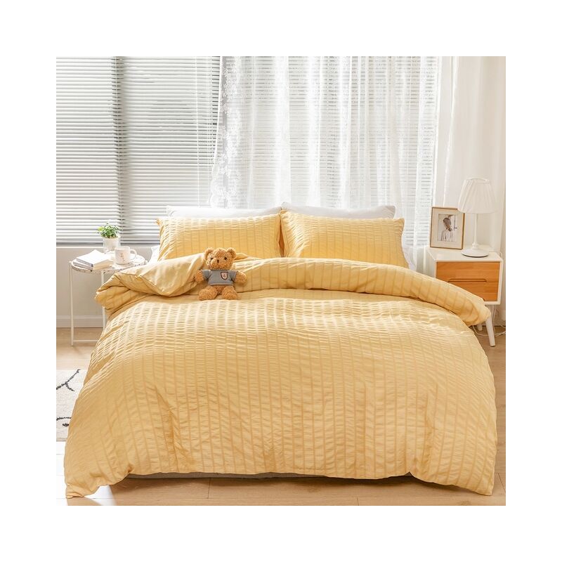 Set di biancheria da letto Seersucker Color
