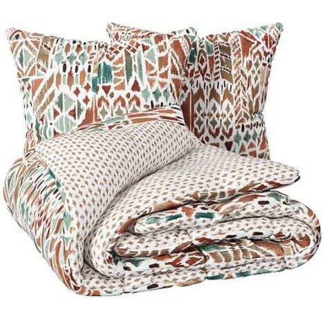 Set di biancheria da letto stampata ikat 240x220cm - Atmosphera créateur d'intérieur