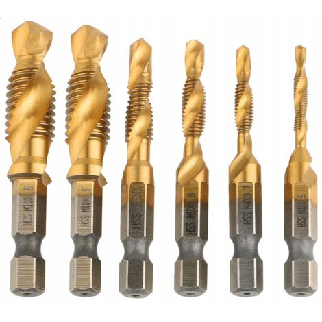 Set di bit da filettare M3-M10 6 pezzi