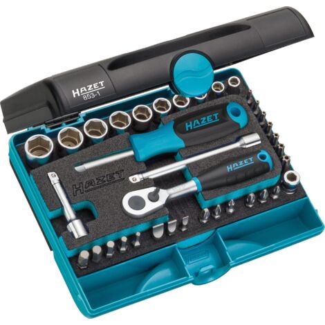 Set di bussole 853-1 36 pezzi, 1/4 di pollice SW 5,5-14 mm Z.20 6 punti