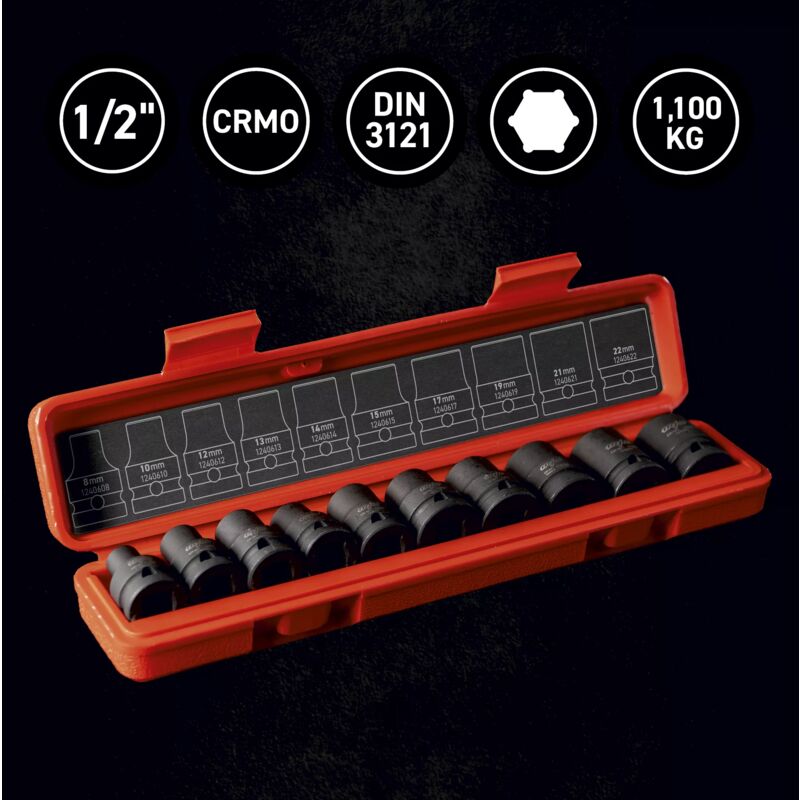 Set di bussole a impatto da 1/2