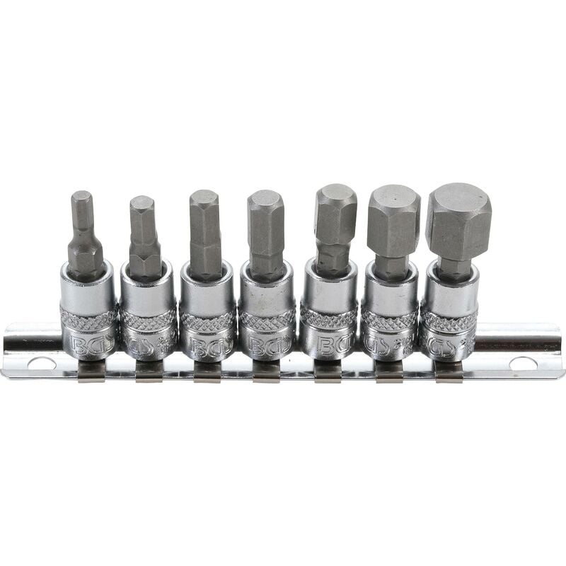 Serie di chiavi a bussola 6,3 mm (1/4') esagono interno 4 - 12 mm 7 pz.