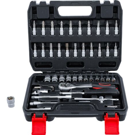 Set di bussole BGS Technic argento 1 4 pollice 46 pezzi