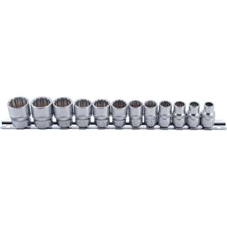 Set di bussole BGS Technic cromo 8 a 19 mm acciaio