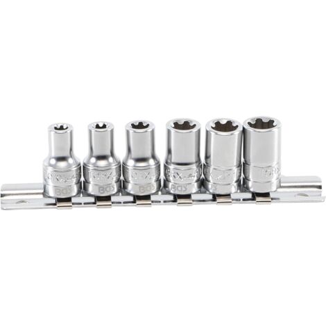 Set di bussole BGS TECHNIC T-Profile Plus - 6,3 mm - 12EP - 6 pezzi - 9588