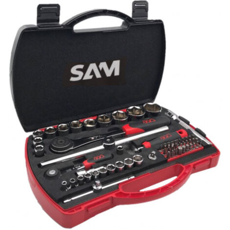 Set di bussole e accessori 1/4 1/2 - SAM OUTILLAGE - 75-SHR60