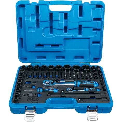 Set di bussole, esagonali  6,3 mm (1/4") + 12,5 mm (1/2")  69 pz.