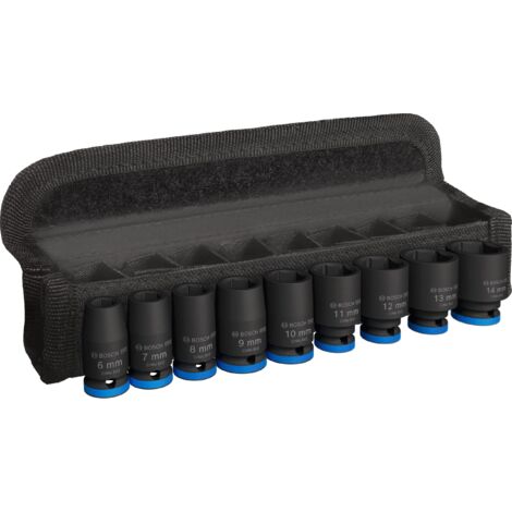 Set di bussole PRO Impact, 1/4", standard, 9 pezzi (sconosciuto)