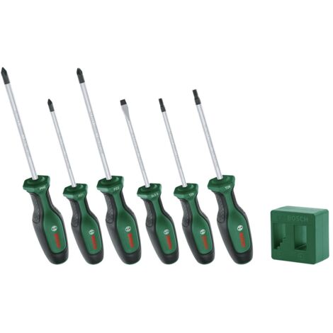 Set di cacciaviti ad alte prestazioni - 6 pezzi + Magnetizzatore - BOSCH - 1600A02W7L