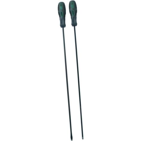 Set di cacciaviti Brüder Mannesmann 2 pezzi nero e verde