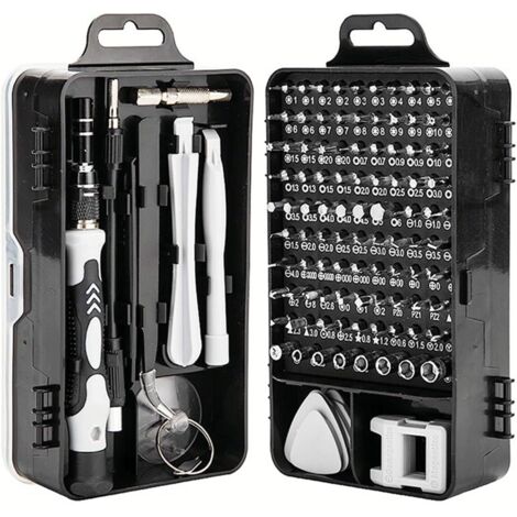 Set di cacciaviti di precisione 122 in 1 Strumento di riparazione computer professionale magnetico Piccolo cacciavite elettronico Per telefoni cellulari, PC, orologi, console di gioco, tablet, fotocam