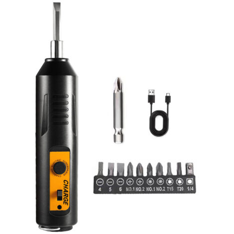 Set di cacciaviti elettrici di alta precisione, cacciavite multifunzione, ricarica USB, strumento di riparazione elettronica per telefoni cellulari, computer ed elettrodomestici.