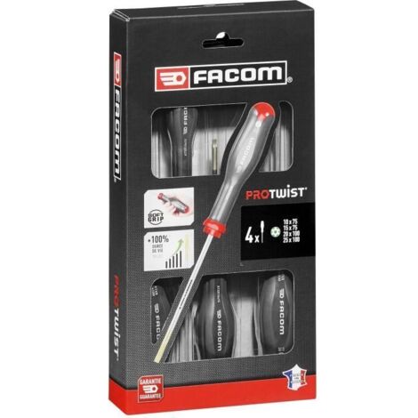 Set di Cacciaviti Facom ProTwist Resistorx ATXR Torx 4 Pezzi