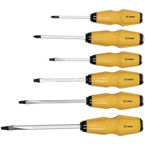Set di cacciaviti Topex 39d504 resistente agli urti magnetico 6 pezzi