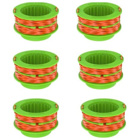 Set di cavi per tagliabordi KZQ da 6 pezzi per EGO power+ AS1300, bobine di ricambio per tagliabordi Ego 15 ST1500/ST1500-S