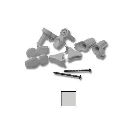 Set di cerniere con tappi di copertura YOUNG A-R-PENTAGONO-AURORA 3 Cromo