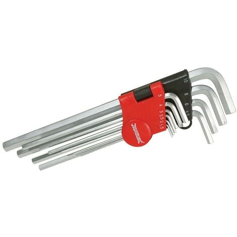 SILVERLINE Set di chiavi a brugola Expert 10 p.zi 1,5-10 mm